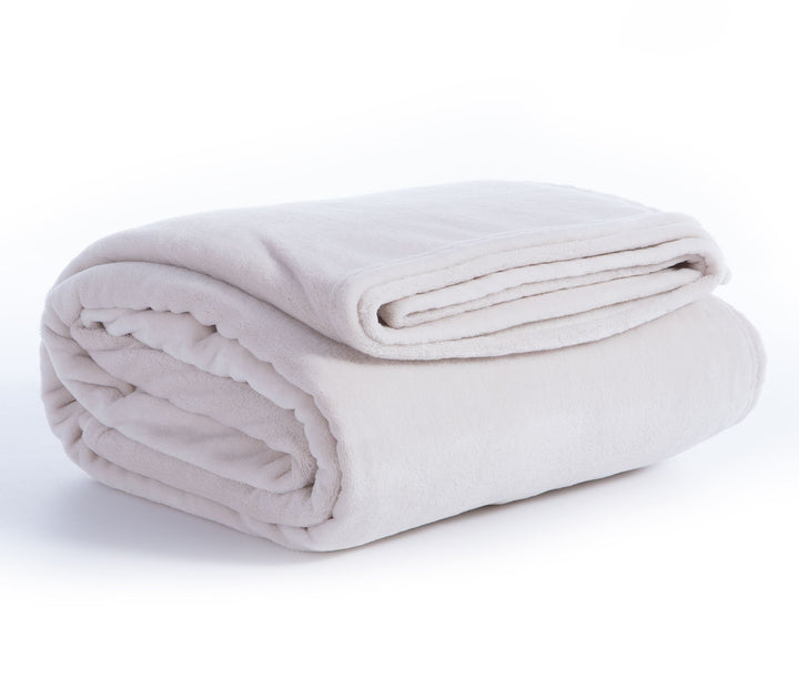 Κουβέρτα Fleece Εκρού Cosy Υπερδιπλή Nef-Nef Homeware