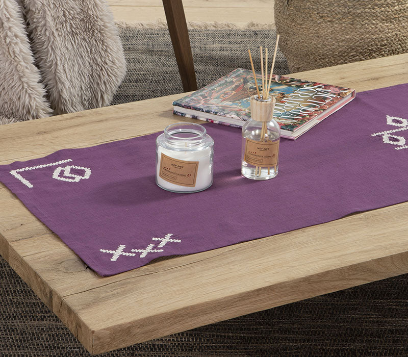 Μωβ Τραβέρσα Laoura 45X150cm Nef-Nef Homeware