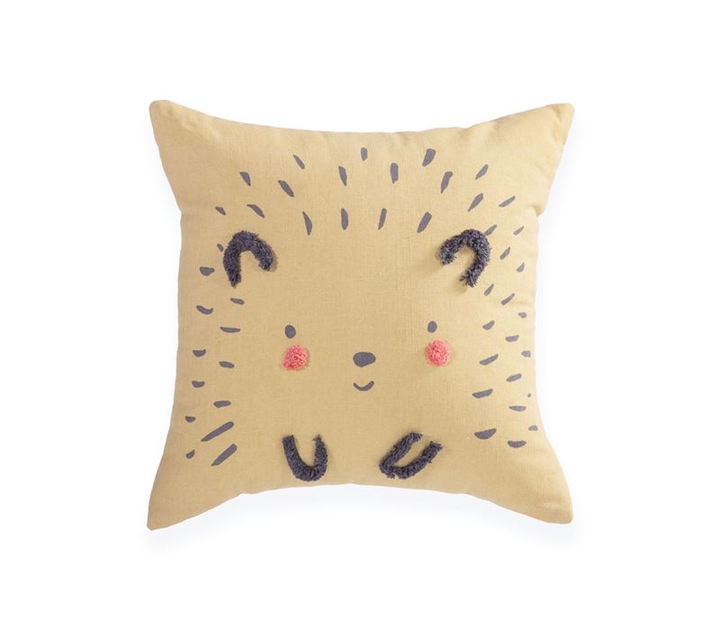 Βρεφικό Διακοσμητικό Μαξιλάρι Κίτρινο Cute Hedgehog 35X35 Nef Nef Homeware