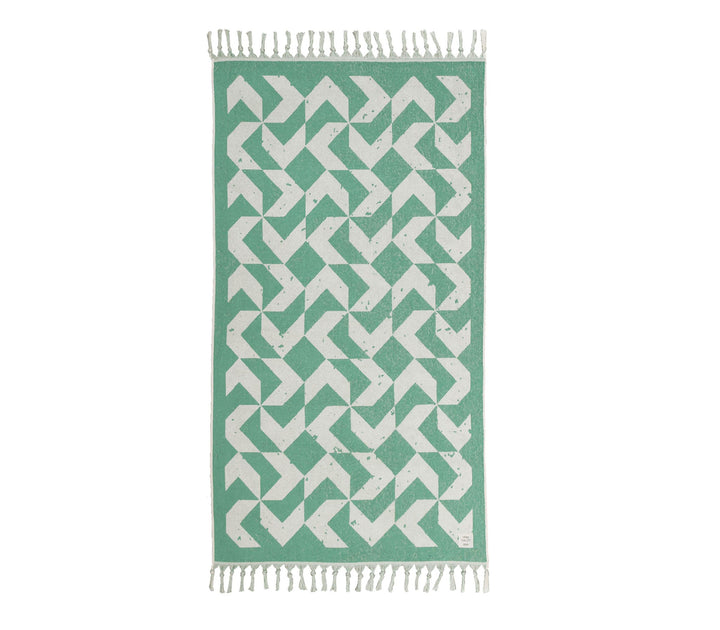 Πετσέτα Θαλάσσης Πράσινη Groovy 90X170 Nef-Nef Homeware