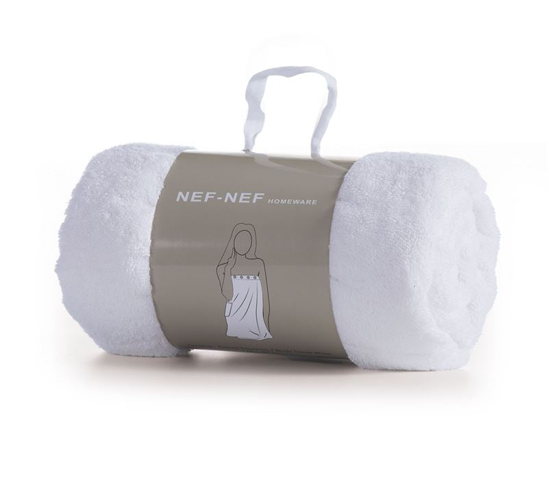 Πετσέτα Παρεό  Λευκή Sandy 146Χ80 Nef-Nef Homeware