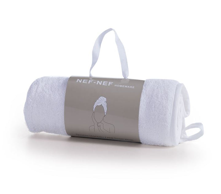 Πετσέτα Μαλλιών Λευκή Sandy 61Χ24 Nef-Nef Homeware