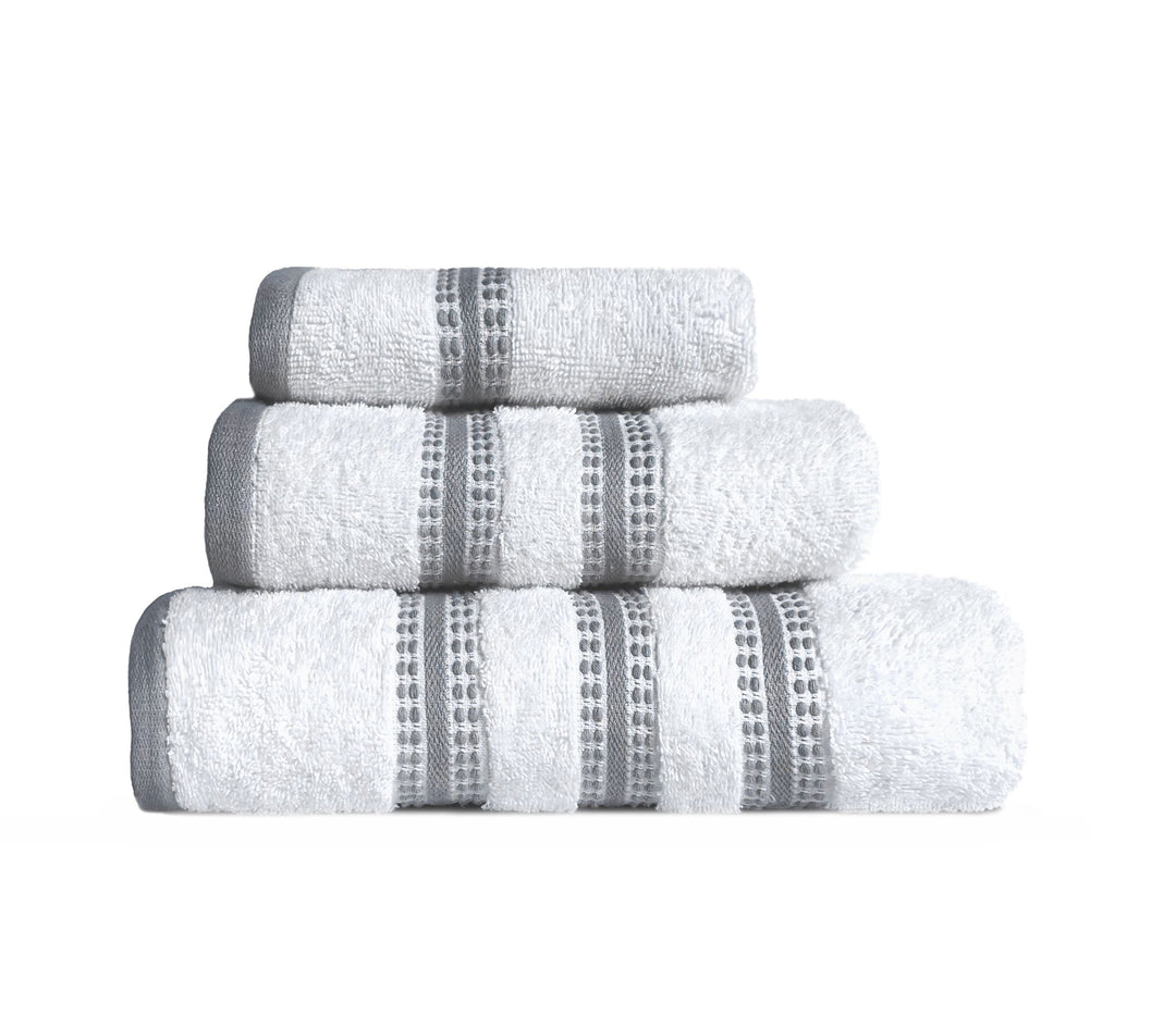 Σετ Πετσέτες 3 Τεμαχιων Λευκή Promise Nef-Nef Homeware