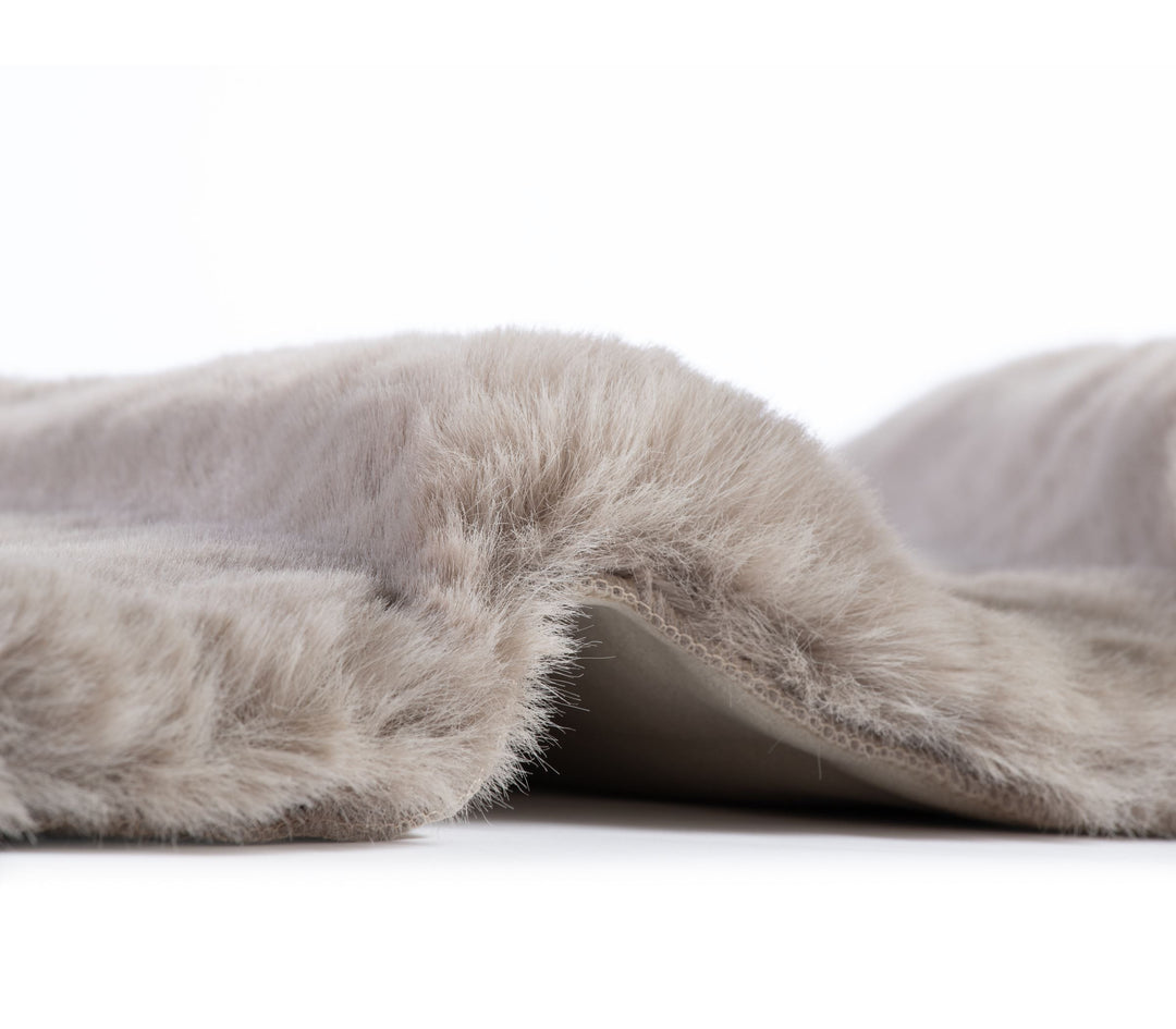 Γούνινο Χαλί Γκρι Estelle Nef Nef Homeware 75Χ140