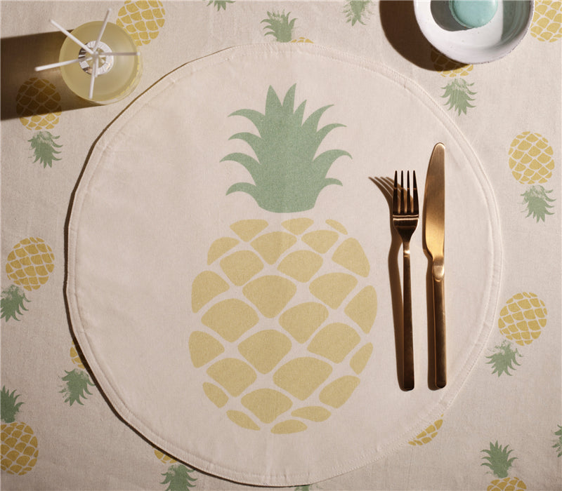 Σουπλά Εκρού Με Σχέδιο Ανανά Delicious D.38 Nef-Nef Homeware