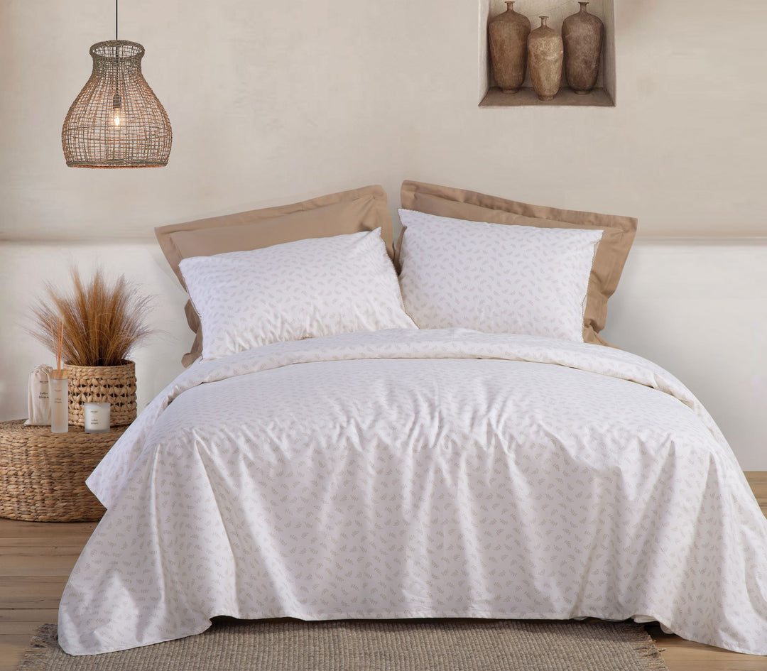 Σετ Σεντόνια King Size Μπεζ Amaranda Nef-Nef Homeware