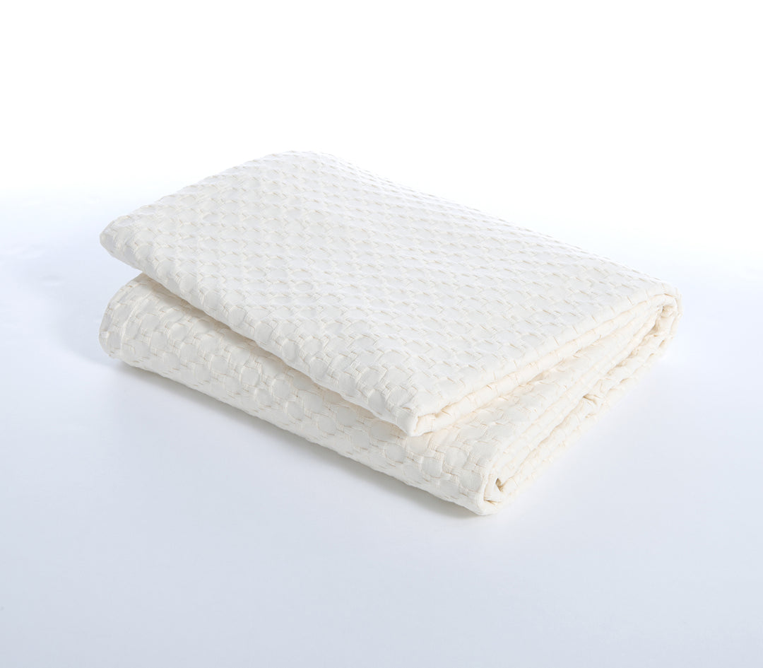 Βαμβακερή Κουβέρτα Πικέ Λευκή Elmer Μονή Nef-Nef Homeware