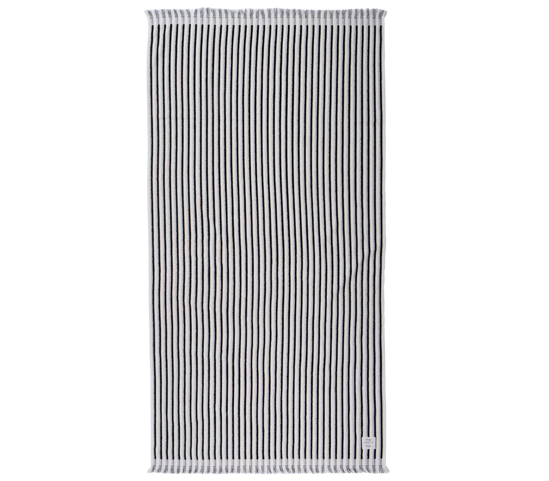 Πετσέτα Θαλάσσης Μαύρη Elveria 90X170 Nef-Nef Homeware