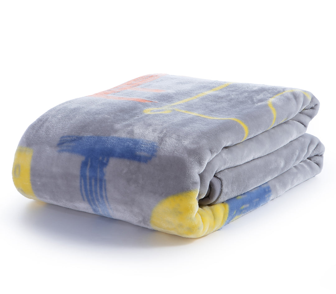 Παιδική Κουβέρτα Βελουτέ Γκρι Velocity Nef-Nef Homeware