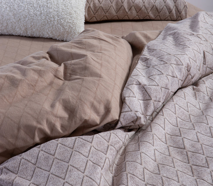 Σετ Φανελένια Σεντόνια Μπεζ Μονά Torredo 160X260 Nef-Nef Homeware