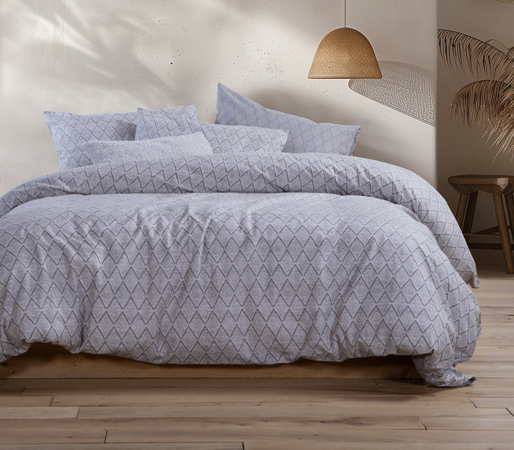 Σετ Φανελένια Σεντόνια Γκρι Μονά Torredo 160X260 Nef-Nef Homeware