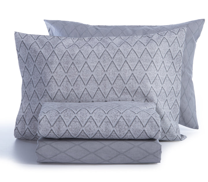 Σετ Φανελένια Σεντόνια Γκρι Μονά Torredo 160X260 Nef-Nef Homeware