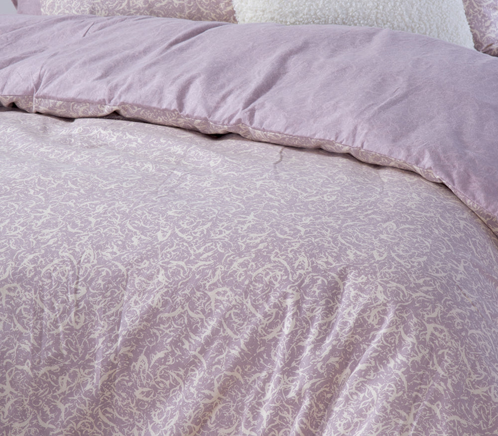 Σετ Φανελένια Σεντόνια Μονά Μωβ Sorial Nef-Nef Homeware