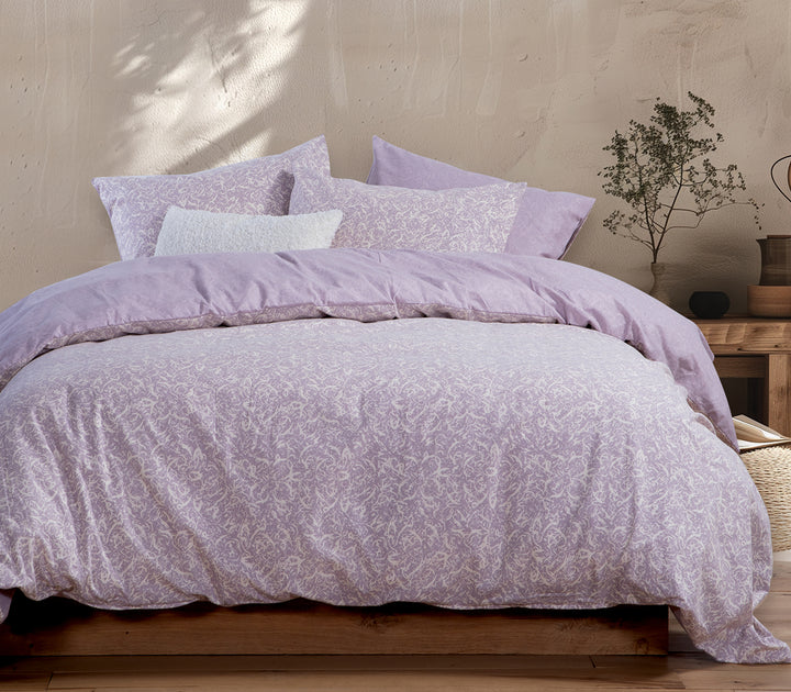 Σετ Φανελένια Σεντόνια Μονά Μωβ Sorial Nef-Nef Homeware