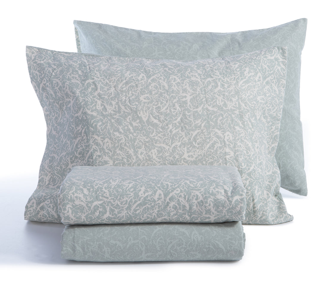 Σετ Φανελένια Σεντόνια Μονά Πράσινα Sorial  Nef-Nef Homeware