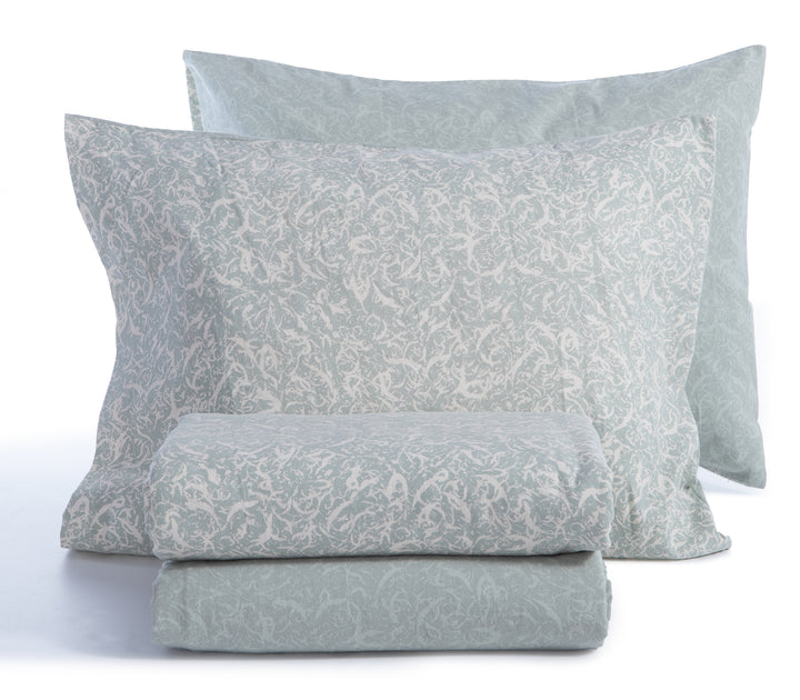 Σετ Φανελένια Σεντόνια Μονά Πράσινα Sorial  Nef-Nef Homeware
