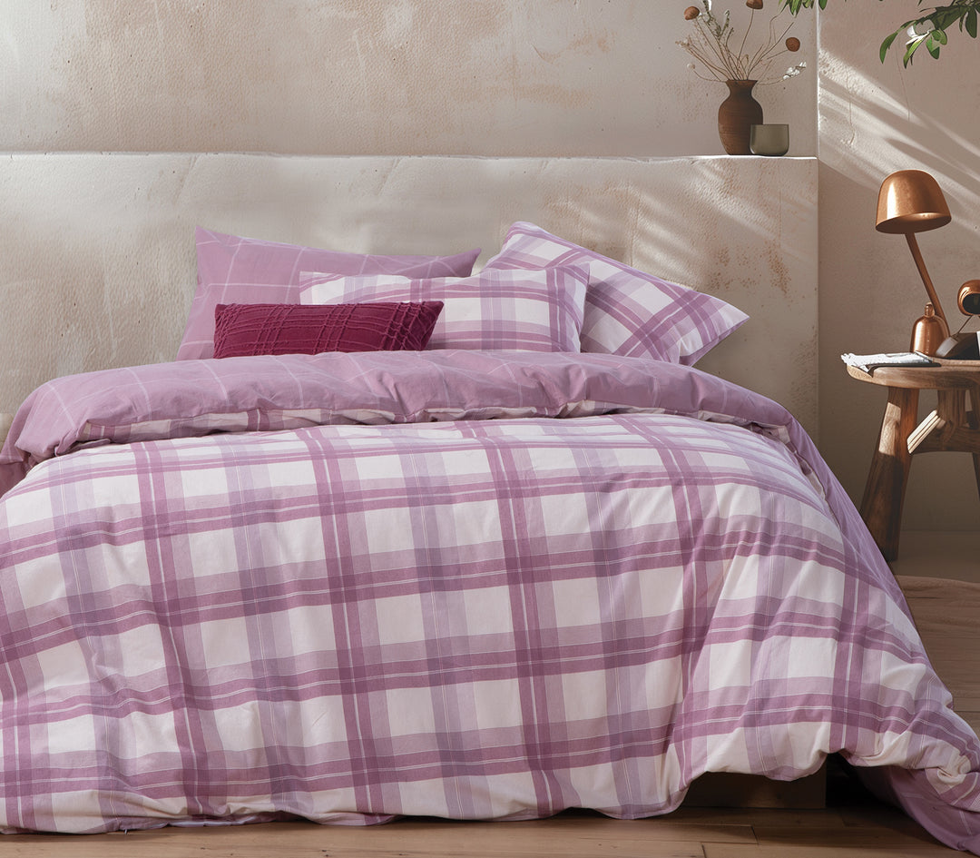 Σετ Φανελένια Σεντόνια King Size Ροζ Charlie Nef-Nef Homeware