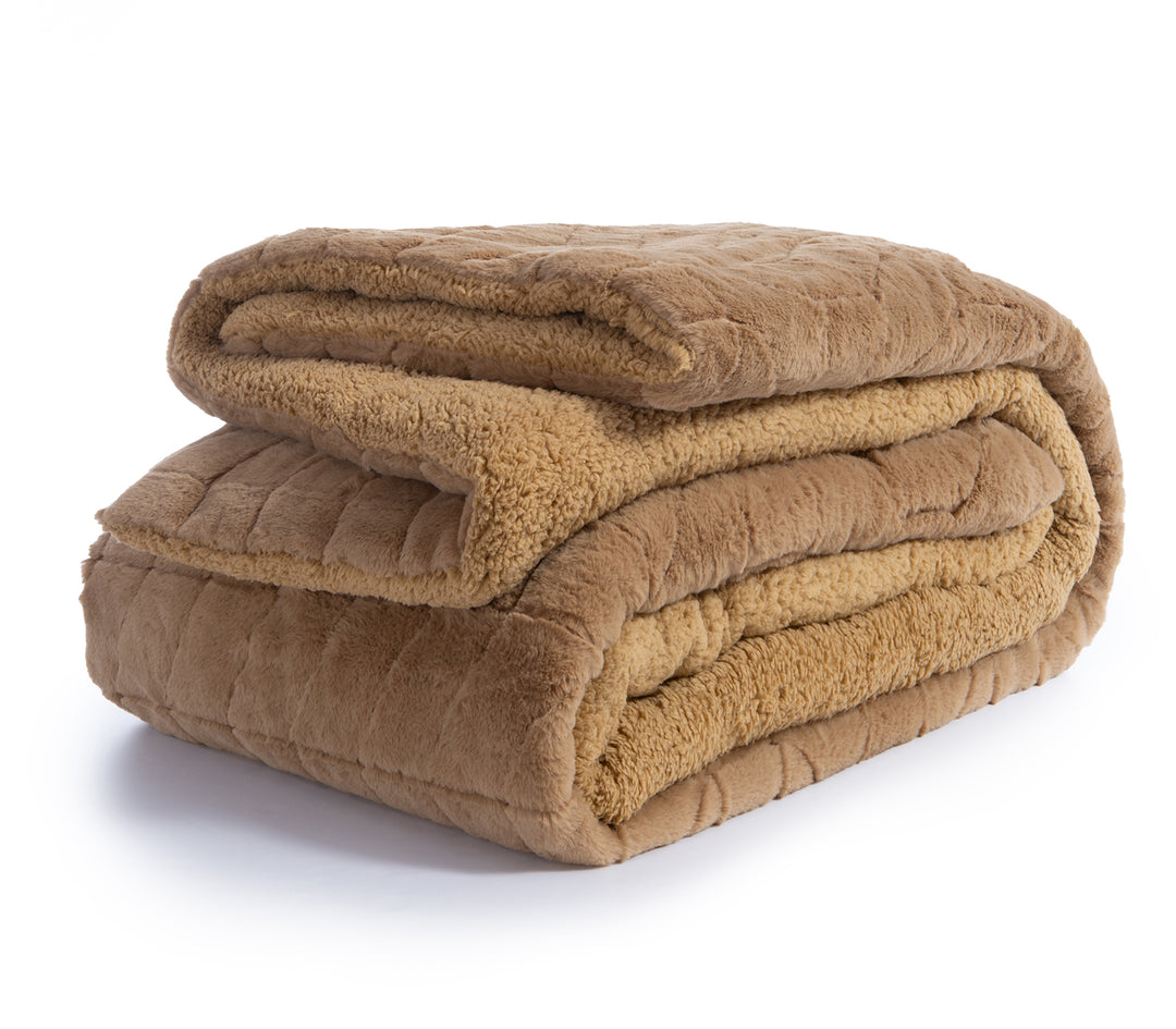 Κουβερτοπάπλωμα Μουσταρδί Μονό District 160X220 Nef-Nef Homeware