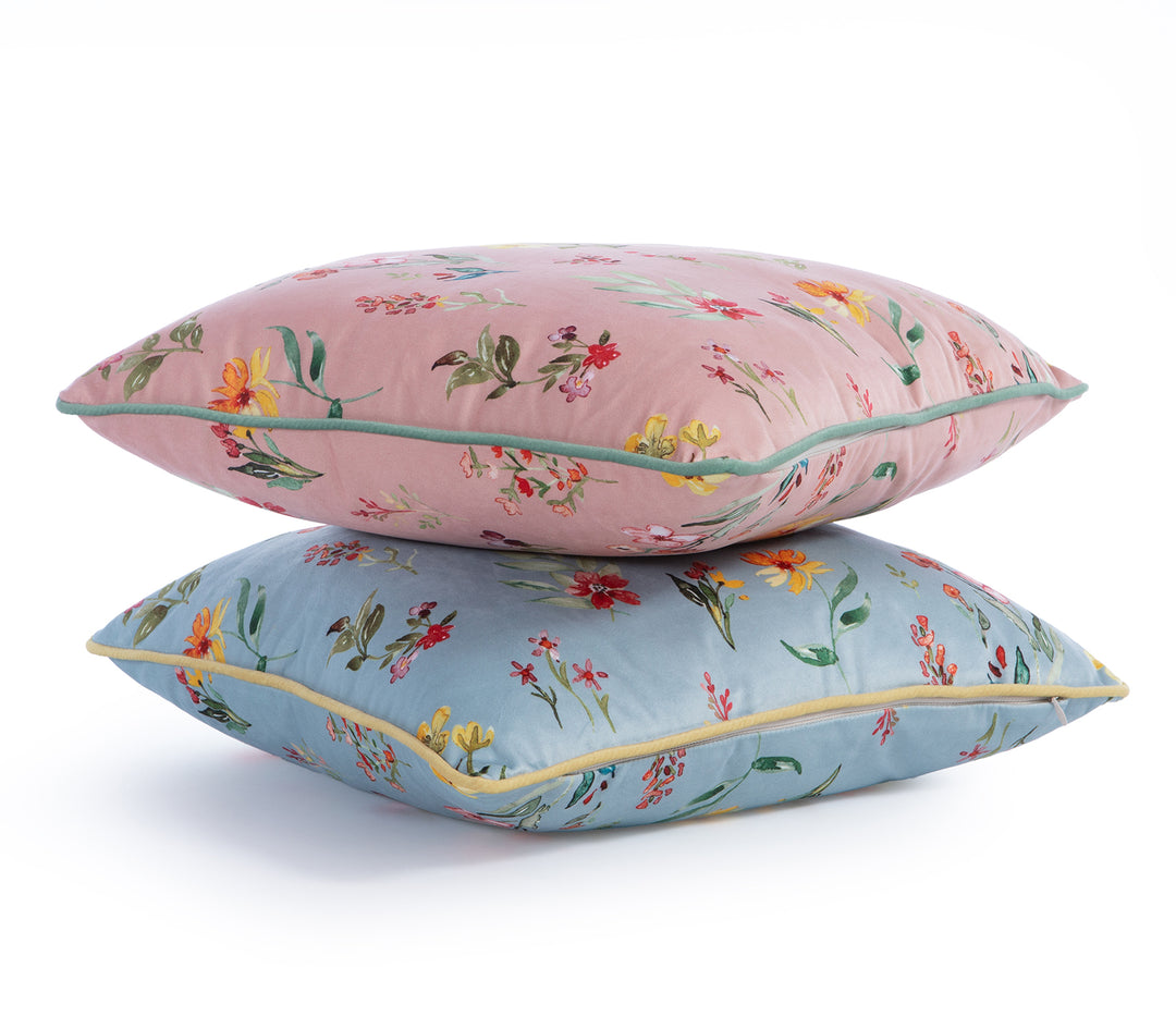 Διακοσμητικό Μαξιλάρι Γαλάζιο Awesome Garden 45Χ45 Nef-Nef Homeware
