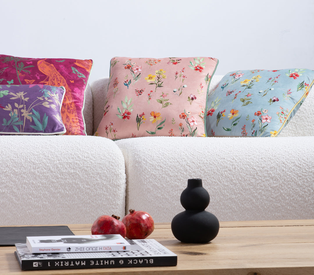 Διακοσμητικό Μαξιλάρι Γαλάζιο Awesome Garden 45Χ45 Nef-Nef Homeware