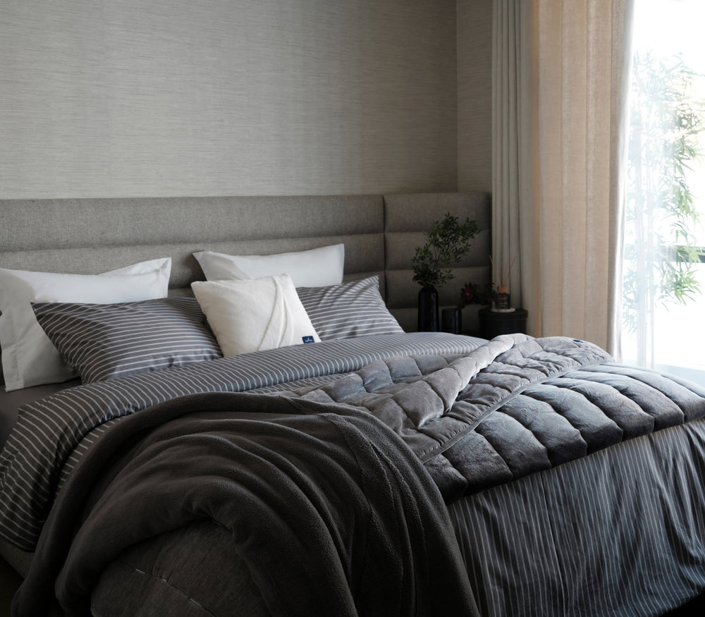 Κουβερτοπάπλωμα Υπέρδιπλο Γκρι Nau Coast Nef-Nef Homeware