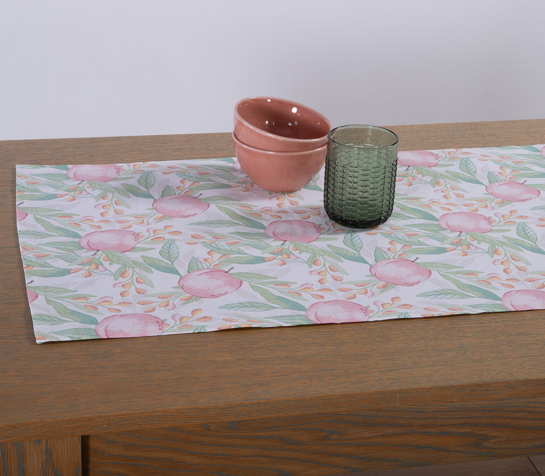 Εκρού Τραβέρσα Apples 45X140cm Nef-Nef Homeware