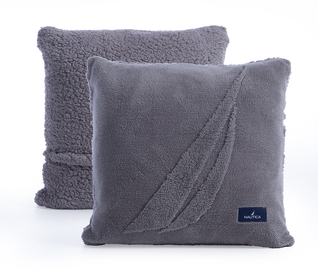 Διακοσμητικό Μαξιλάρι Γκρι Nau Coast 45X45 Nef-Nef Homeware