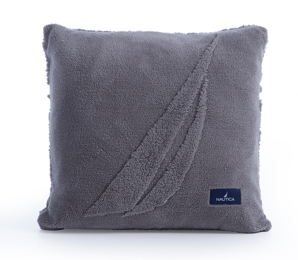 Διακοσμητικό Μαξιλάρι Γκρι Nau Coast 45X45 Nef-Nef Homeware