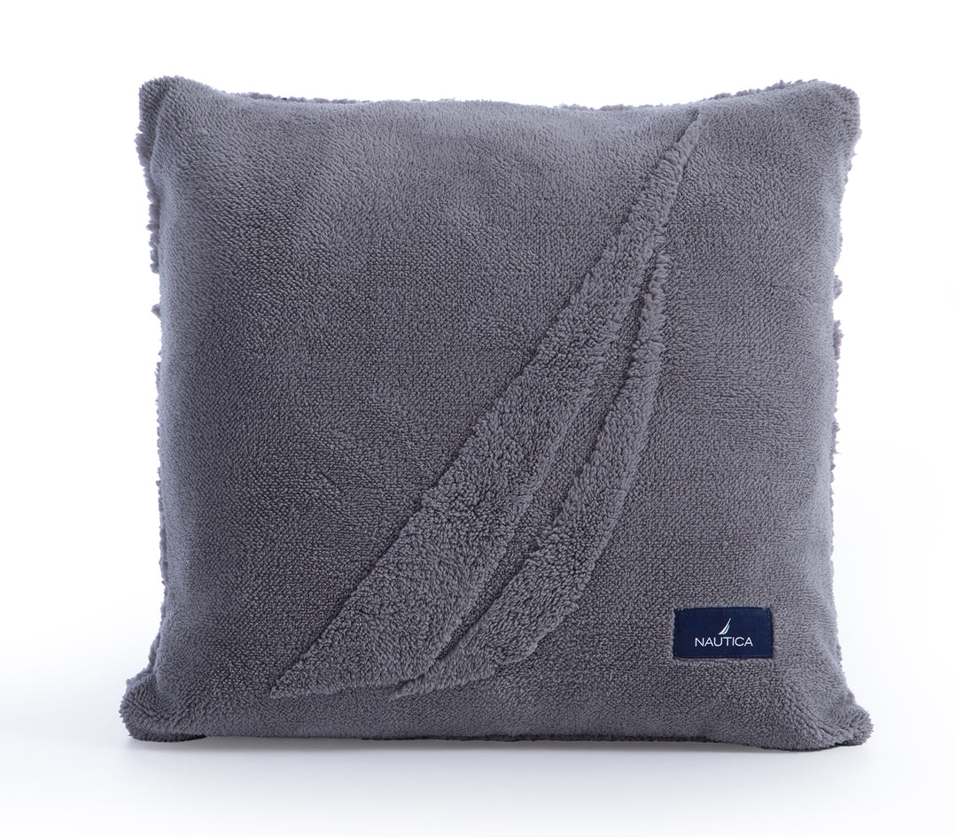Διακοσμητικό Μαξιλάρι Γκρι Nau Coast 45X45 Nef-Nef Homeware