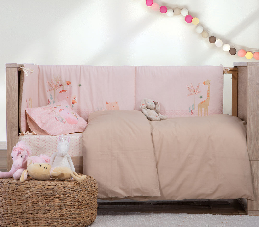 Βρεφική Παπλωματοθήκη Μπεζ Basic Nef-Nef Homeware 110Χ150