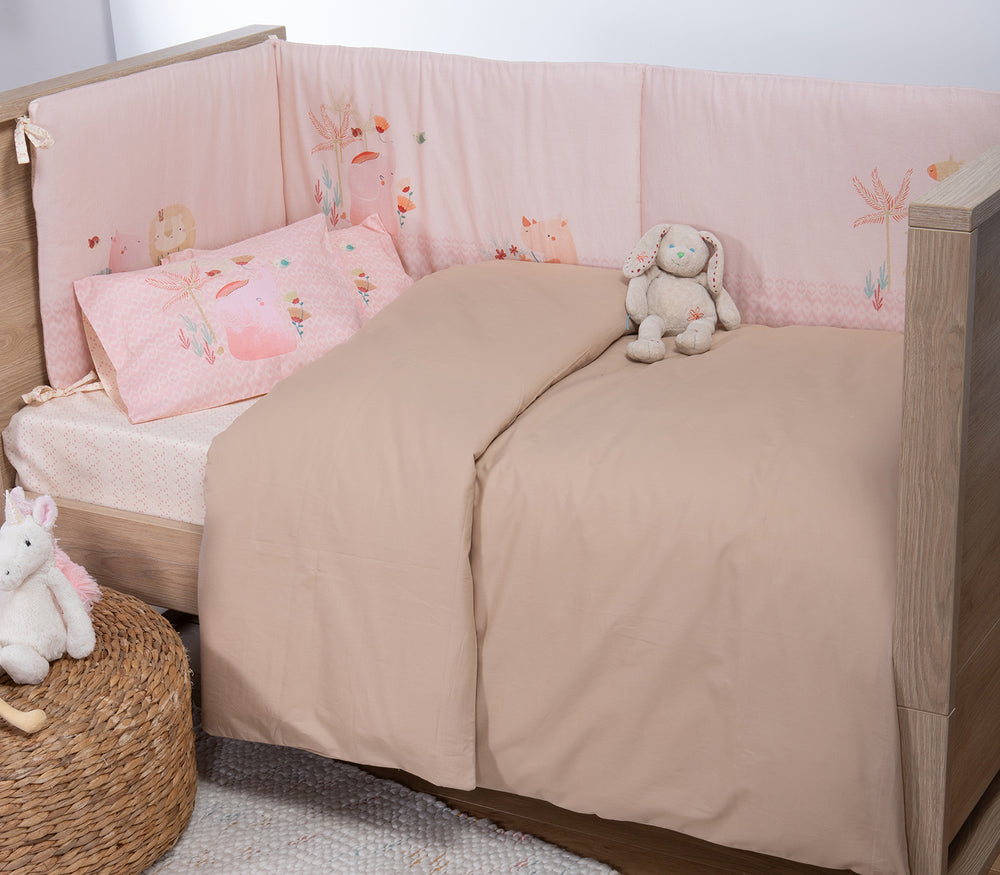 Βρεφική Παπλωματοθήκη Μπεζ Basic Nef-Nef Homeware 110Χ150
