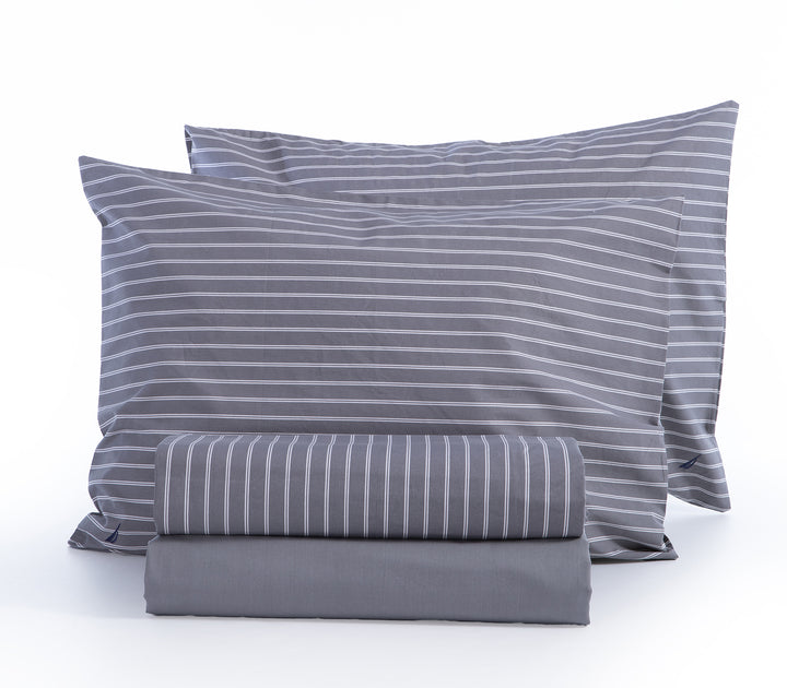 Σετ Σεντόνια Δίπλα Γκρι-Nau Coast 200Χ270 Nef-Nef Homeware