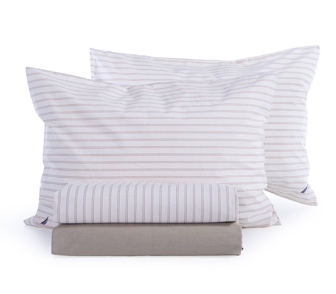 Σετ Σεντόνια King Size Εκρού Nau Coast 280Χ270 Nef-Nef Homeware
