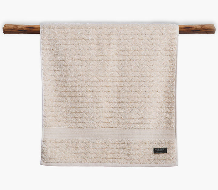 Πετσέτα Προσώπου Εκρού Βαμβακερή Elgyn Elements 50X100cm Nef-Nef Homeware