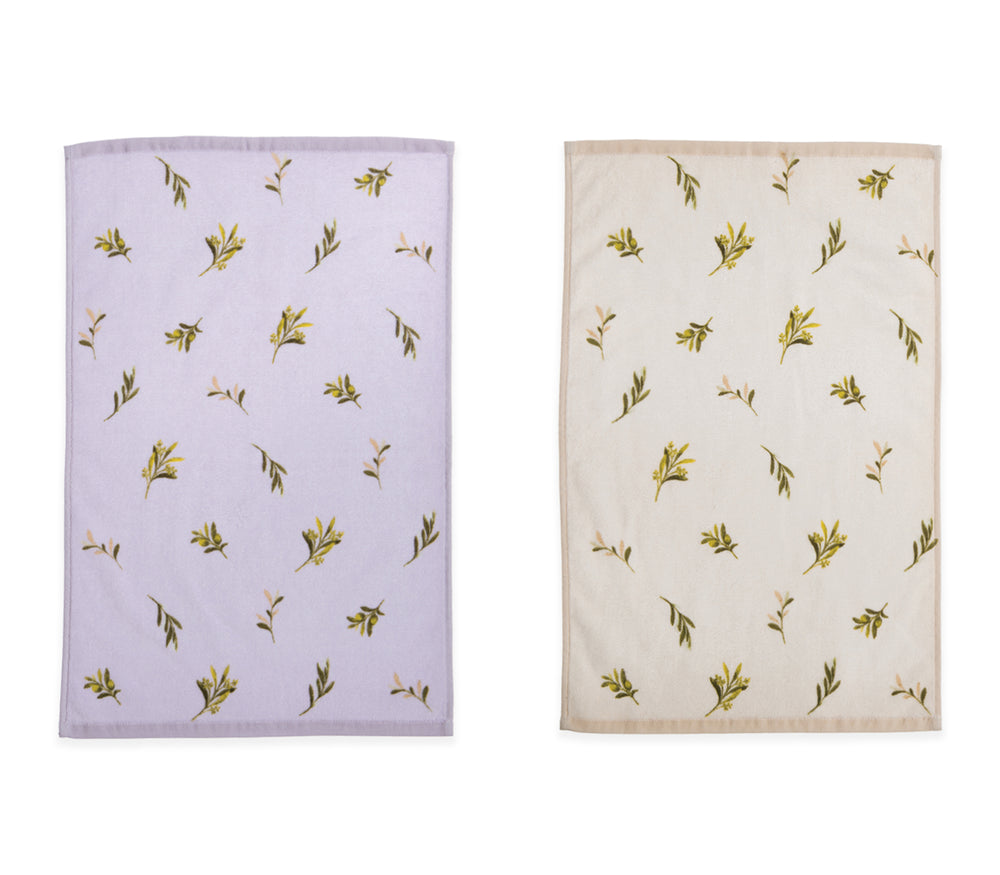 Ποτηρόπανο Λιλά Olive Βελουτέ 40Χ60 Nef-Nef Homeware