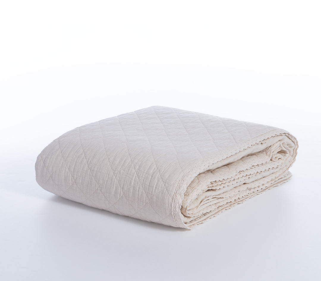 Κουβερλί Υπέρδιπλο Εκρού Brunno Nef-Nef Homeware