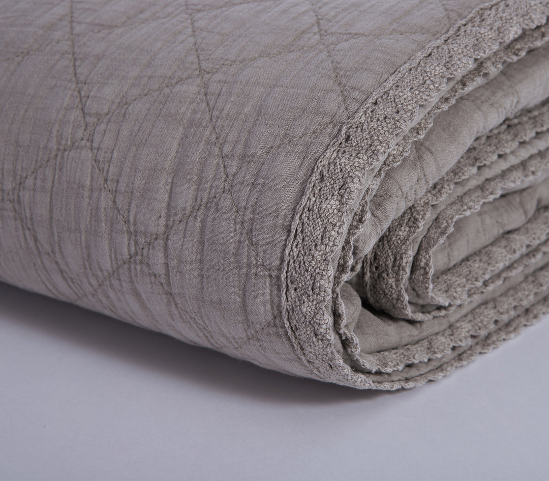 Κουβερλί Υπέρδιπλο Μπεζ  Brunno Nef-Nef Homeware