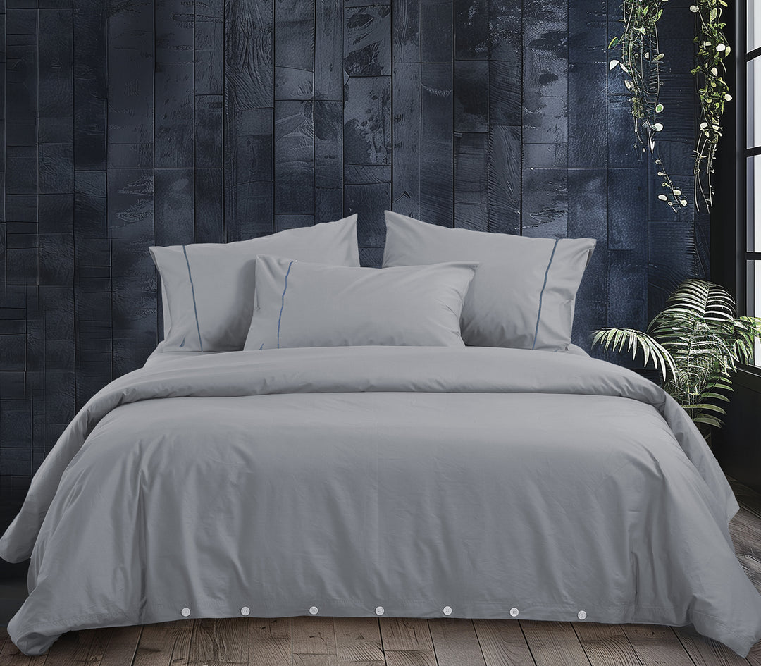 Σετ Παπλωματοθήκη Υπέρδιπλη Γκρι Nau Wave Nef-Nef Homeware