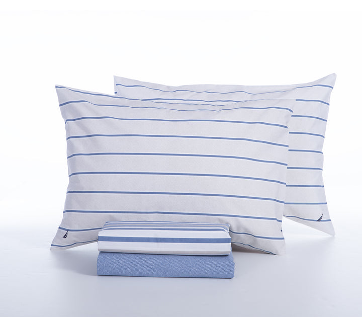 Σετ Σεντόνια Διπλά Μπλε Nau Ocean Nef-Nef Homeware