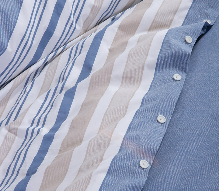 Σετ Παπλωματοθήκη Υπέρδιπλη Denim Nau Ocean  Nef-Nef Homeware