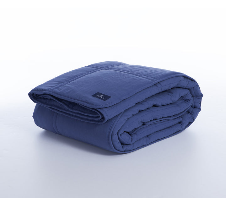 Κουβερλί Υπέρδιπλο Μπλε Nau Navy Nef-Nef Homeware