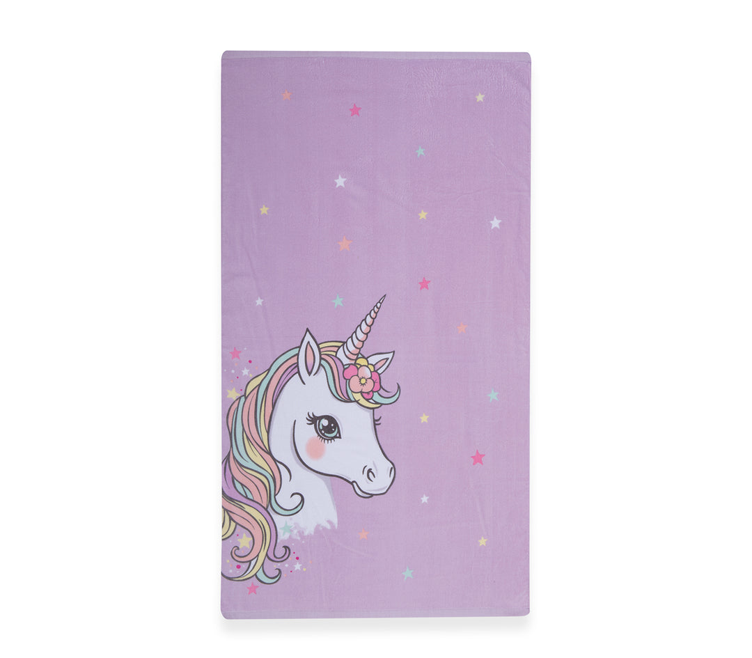 Παιδική Πετσέτα Θαλάσσης Cute Unicorn 70x120 Λιλά Nef-Nef Homeware
