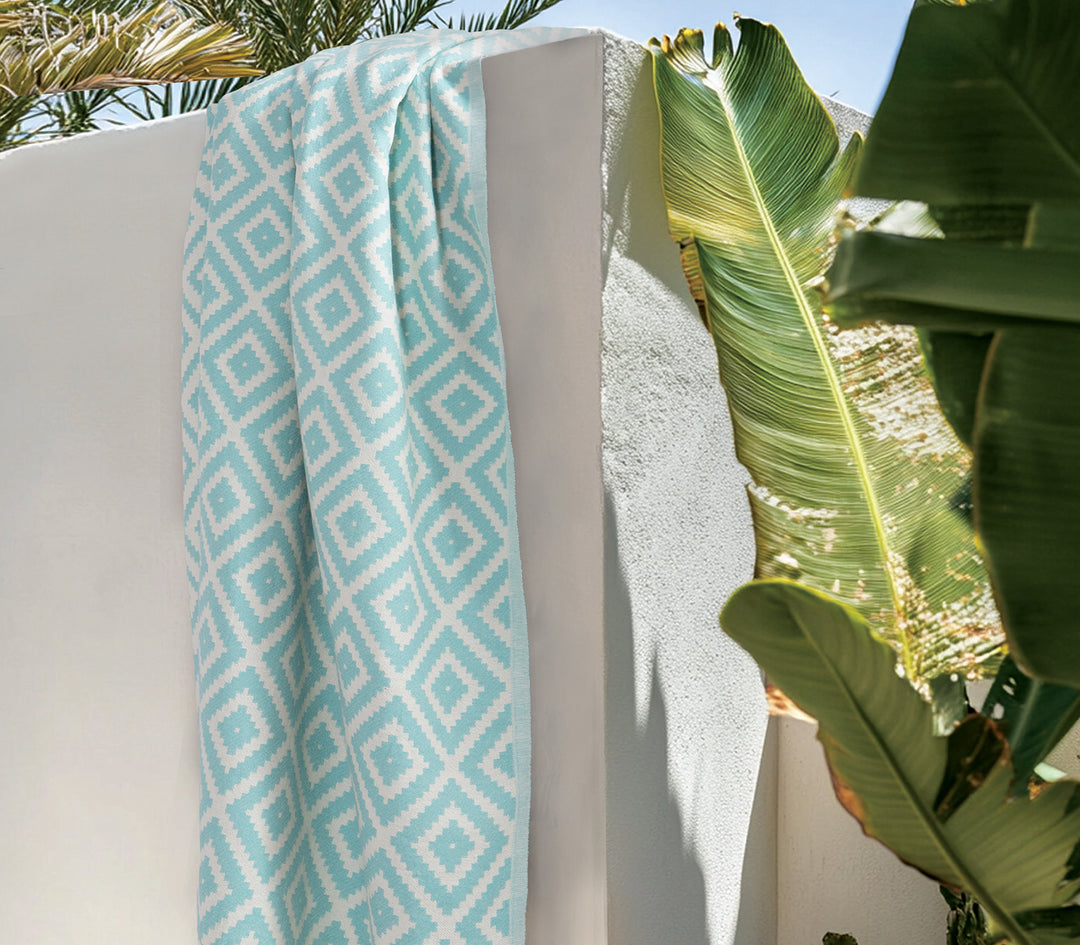 Πετσέτα Θαλάσσης Τιρκουάζ Romario 90X170 Nef-Nef Homeware