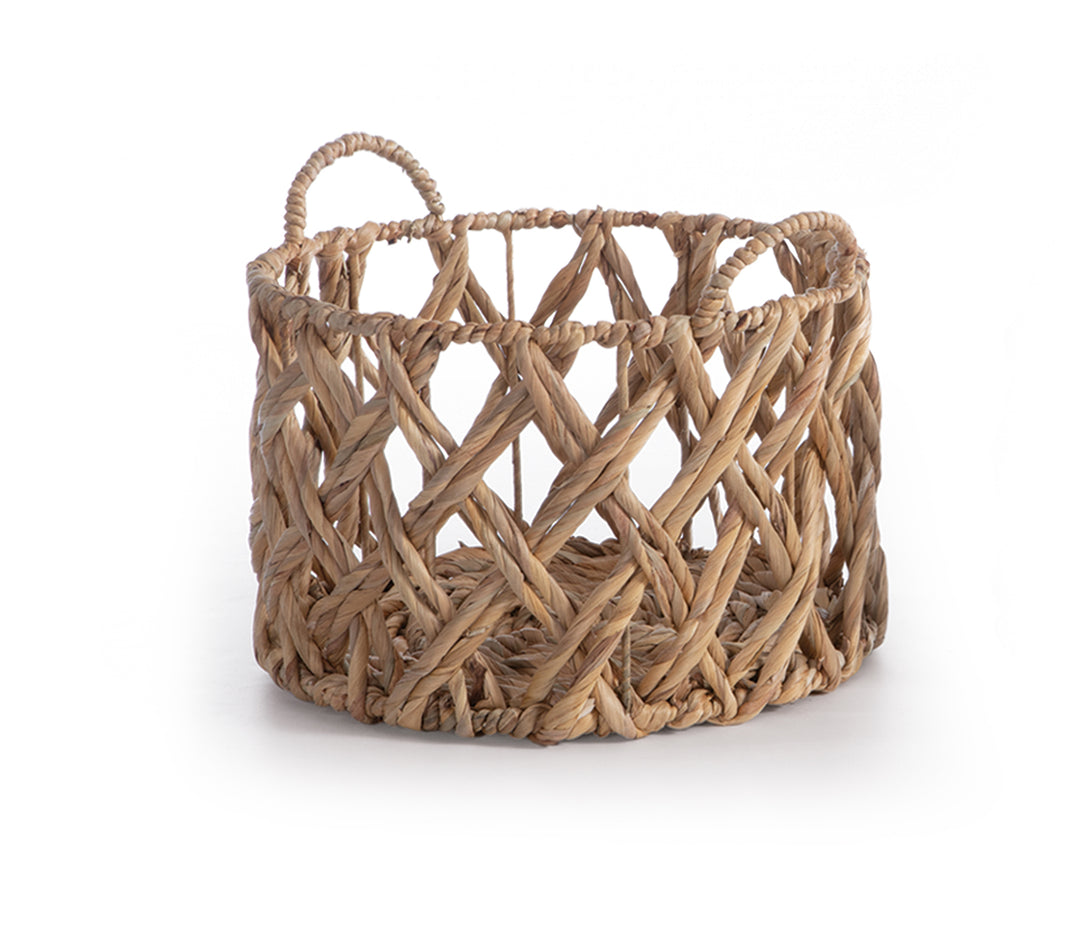 Καλάθι Μπεζ Από Υάκινθο Νερού Mesh D35X22 Nef-Nef Homeware
