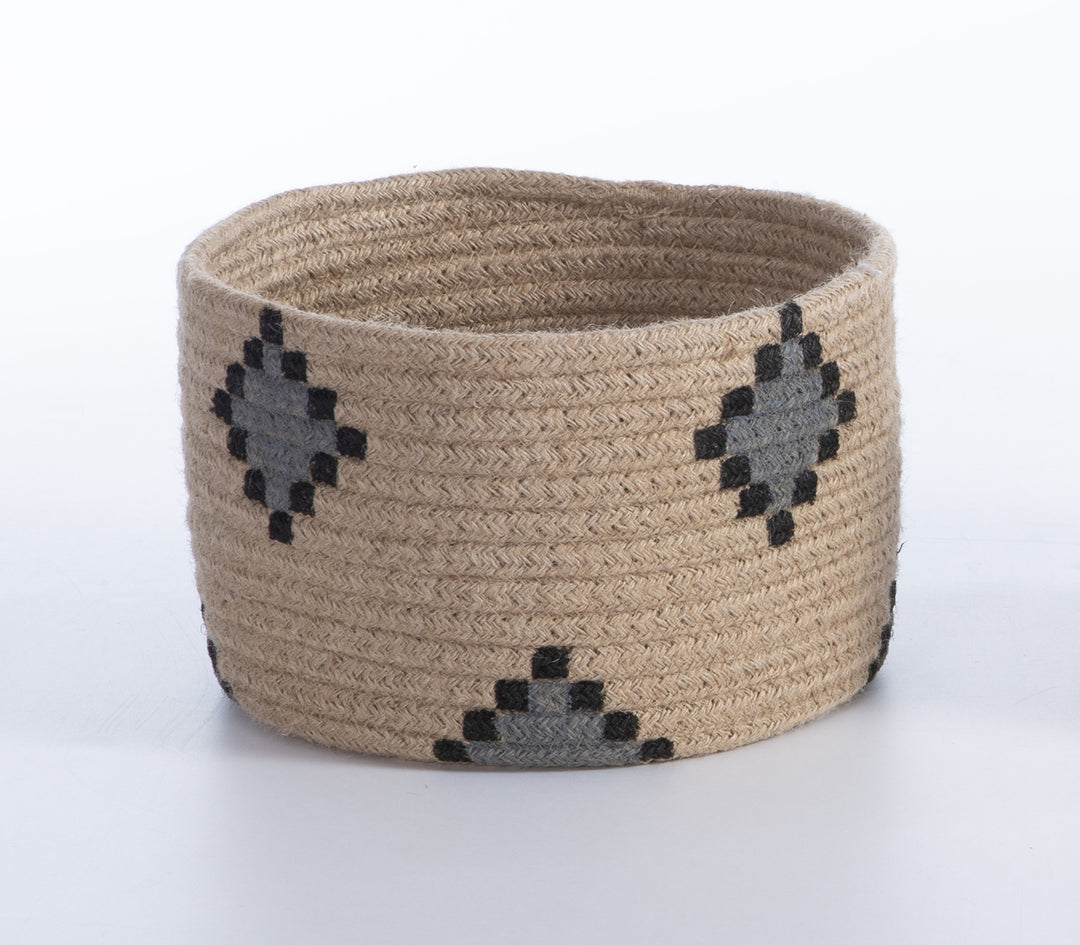 Καλάθι Multicolor Από Γιούτα Alemao D22X14 Nef-Nef Homeware