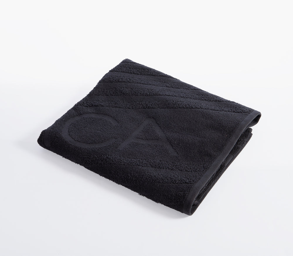 Μονόχρωμη Πετσέτα Θαλάσσης Μαύρη Nau Navy 90X170cm Nef-Nef Homeware