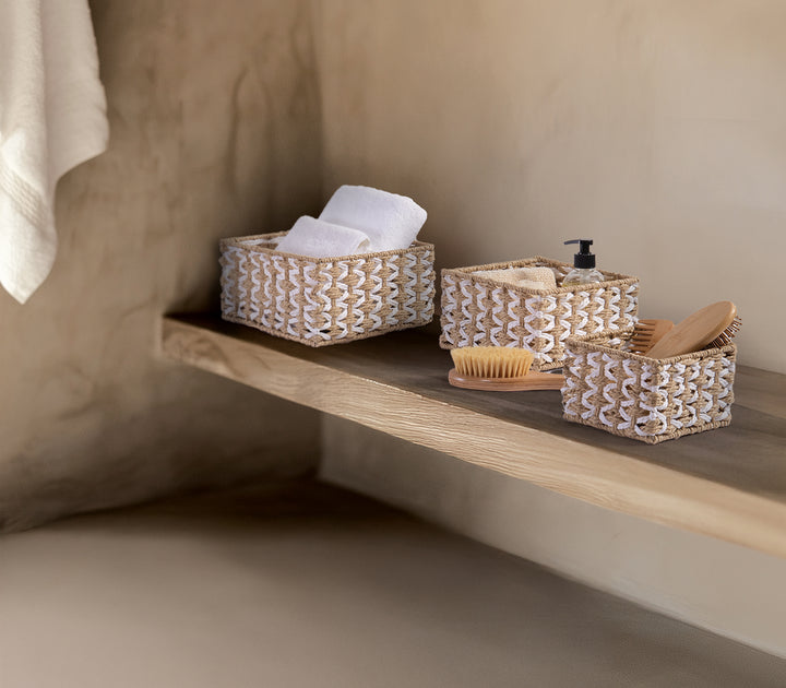 Καλάθι Οργάνωσης Μπάνιου Vinci 15X15X10cm Nef-Nef Homeware