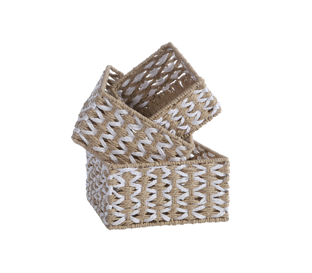 Καλάθι Εκρού Vinci 23X23X12 Nef-Nef Homeware