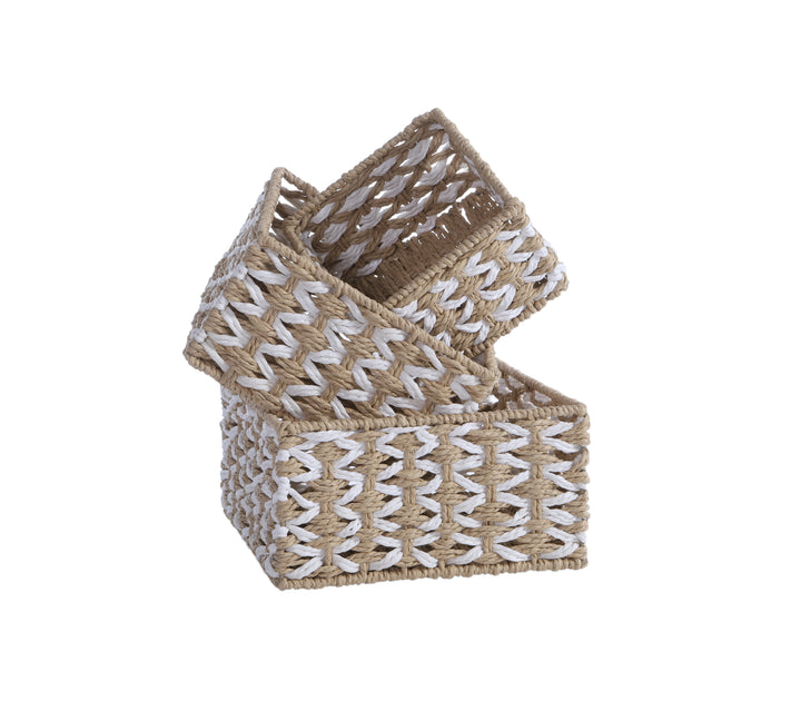 Καλάθι Εκρού Vinci 23X23X12 Nef-Nef Homeware