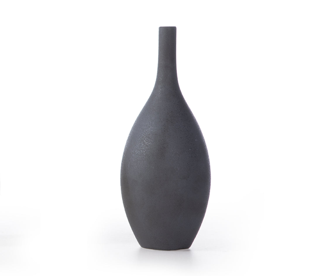 Βαζάκι Διακοσμητικό Κεραμικό Μαύρο 8x19,5cm Nef-Nef Homeware